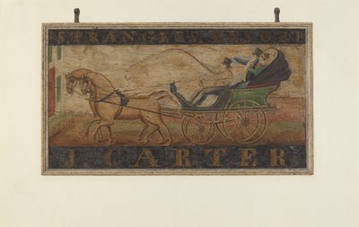 Hostinský znak: J. Carter verso, 1940. od John Matulis