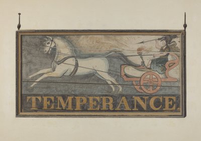 Tavern Sign: Temperance, c. 1940. od John Matulis