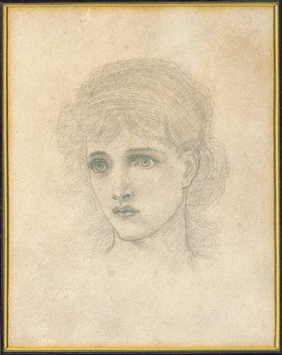Hlava ženy od John Melhuish Strudwick