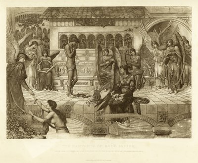 Hradby Božího domu od John Melhuish Strudwick