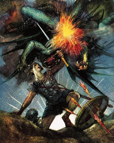 Christian bojuje o život od John Millar Watt