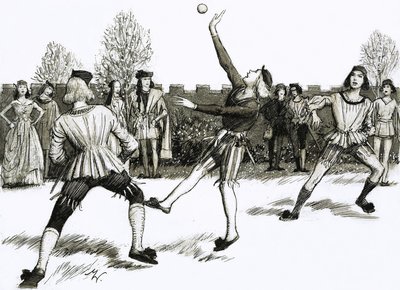 Jeu de Paume, druh házené od John Millar Watt