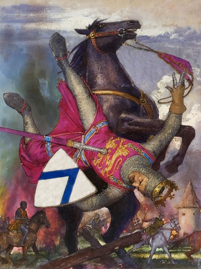 Pád Viléma Dobyvatele (kvaš na papíře) od John Millar Watt