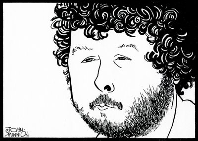 BIRTWISTLE, Harrison - karikatura Johna Minniona Anglický skladatel od John Minnion
