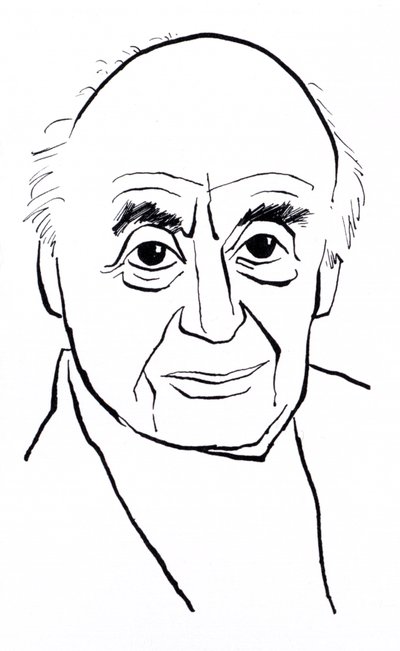 Berthold Goldschmidt, karikatura od John Minnion