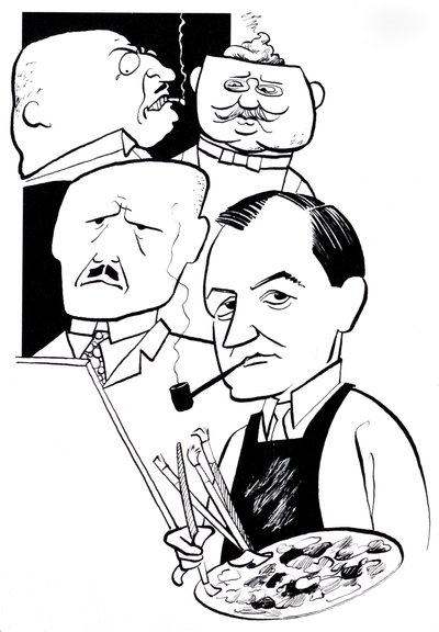 George Grosz, karikatura od John Minnion