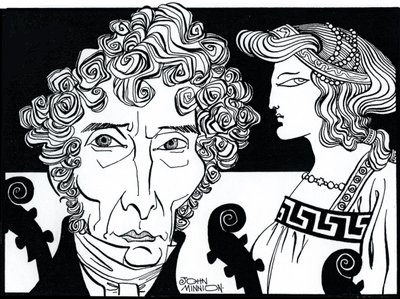 Luigi Cherubini s Médeou (postava ze stejnojmenné operní komedie) od John Minnion