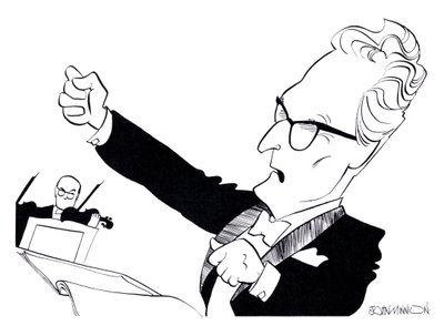 Otto Klemperer - karikatury od John Minnion