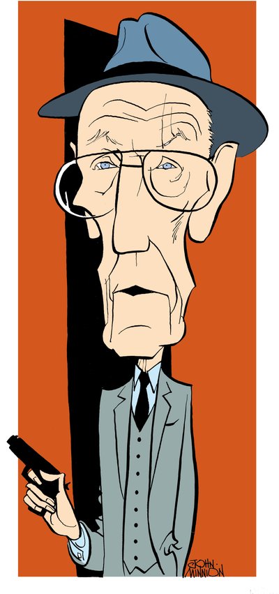 William S. Burroughs, karikatura Johna Minniona od John Minnion