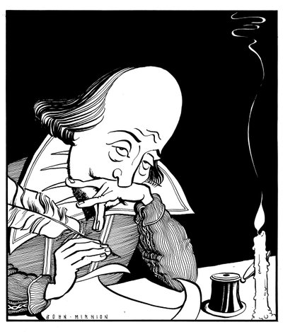 William Shakespeare píše hru Johna Minniona od John Minnion