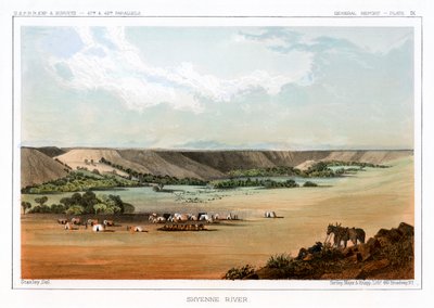 Cheyenne River, USA, 1856. od John Mix Stanley