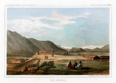 Fort Okinakane, USA, 1856. od John Mix Stanley