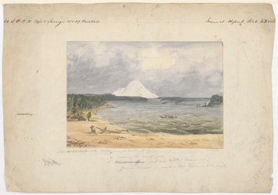 Puget Sound & Mt. Rainier z Whitby od John Mix Stanley