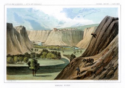 Řeka Marias, Montana, USA, 1856. od John Mix Stanley