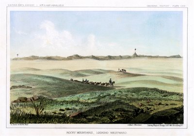 Rocky Mountains, pohled na západ, USA, 1856. od John Mix Stanley