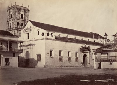 Tropická scenérie, katedrála, Cartagena, 1871. od John Moran