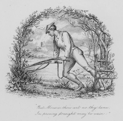 Robert Burns: To a Mouse (rytina) od John Moyr (attr.to) Smith