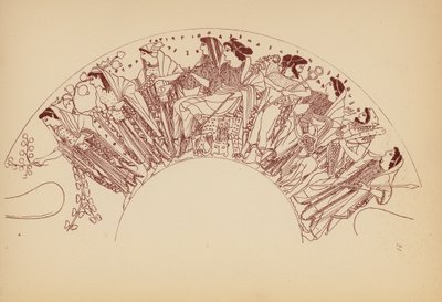 Starověký řecký ženský kostým (litografie) od John Moyr Smith