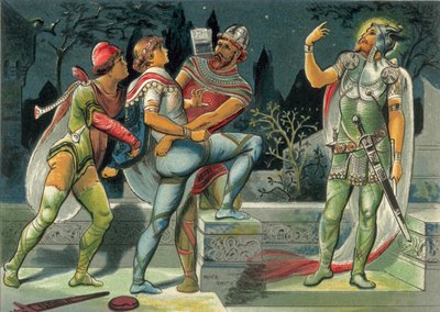 Hamlet a duch jeho otce od John Moyr Smith