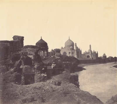 Tádž Mahal z východu,cca. 1858-1862 (foto) od John Murray