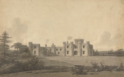Design pro hrad Knepp, Sussex: Perspektiva od John Nash