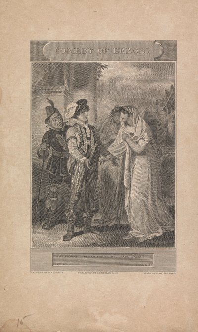 Komedie omylů, dějství II, scéna II od John Neagle