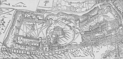 Nordens View of Windsor Castle, 1607. 1895 od John Norden
