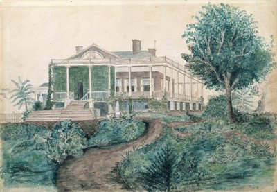 The Inman Homestead (wc na papíře) od John OBrian Inman