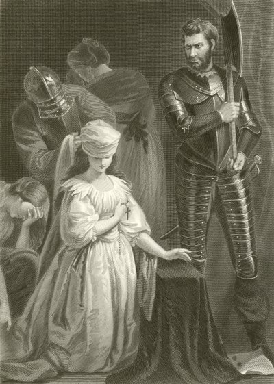 Poprava Mary Queen of Scots od John Opie