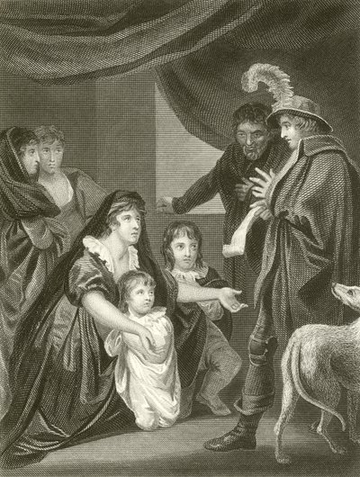 Lady Elizabeth Grayová prosí Edwarda IV., aby ochránil své děti od John Opie