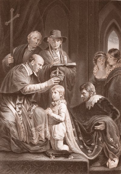 Korunovace Jindřicha VI., vyryla A.H. Payne od John Opie