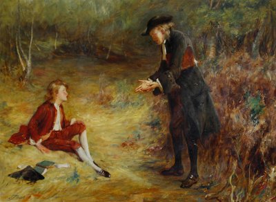 John Pettie - Kázání u cesty od John Pettie