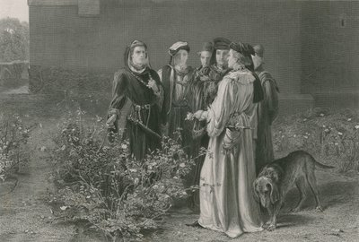 Scéna v Chrámové zahradě, Král Jindřich VI., První část od John Pettie