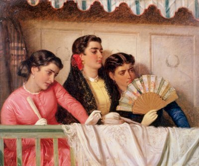 Sledování býčích zápasů (olej na plátně) od John Phillip