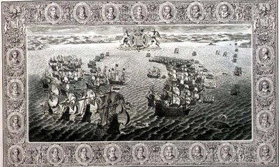 Armada (rytina z tapisérie) od John Pine