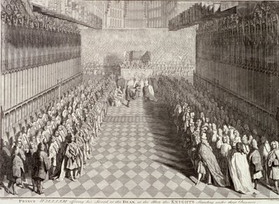 Korunovace Viléma III ve Westminsterském opatství, Londýn, 1689, c1689 od John Pine