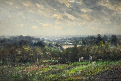 Krajina s výhledem do dálky, 1930. od John Rabone Harvey