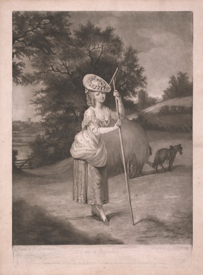 Dáma u senoseče od John Raphael Smith