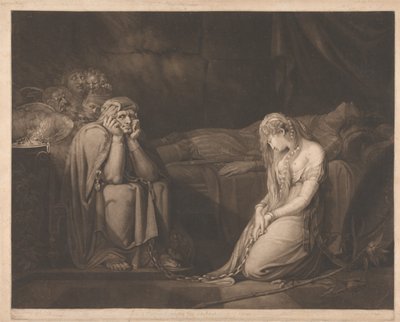 Bellsane a Parzival pod Urminým kouzlem od John Raphael Smith