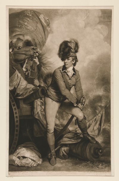 Col. Tarleton (Sir Bennastre Tarleton, 1754-1883) od John Raphael Smith