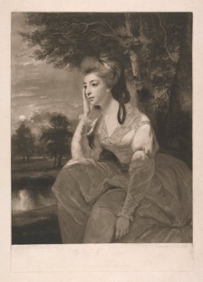 Hon. Paní Stanhopeová od John Raphael Smith
