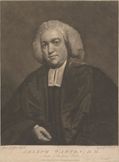 Joseph Warton, mistr Winchester College od John Raphael Smith