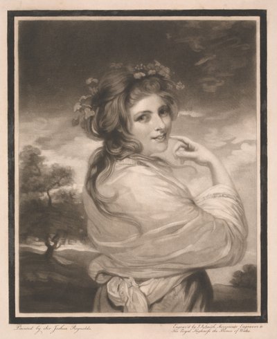 Lady Hamiltonová jako bakchantka od John Raphael Smith