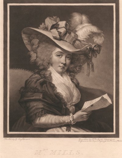 paní Millsová od John Raphael Smith