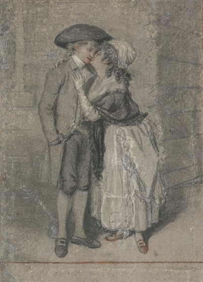 Tak ho chytila a políbila (Přísloví, kapitola VII, verš 13) od John Raphael Smith