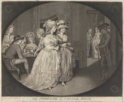 Promenáda v Carlisle House od John Raphael Smith