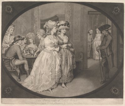Promenáda v Carlisle House od John Raphael Smith