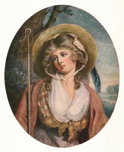 Pastýřka, 1787 od John Raphael Smith