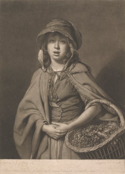 Dívka z řeřichy od John Raphael Smith