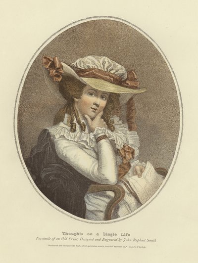 Myšlenky na jeden život (barevné rytí) od John Raphael Smith